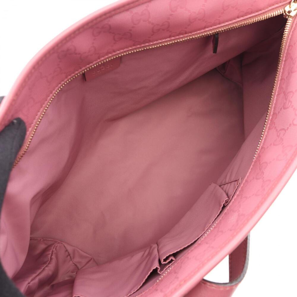 GUCCI Pink Leather Tote Bag - Picture 3 of 10